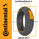 CONTI ROAD ATTACK 4 180/55ZR17 M/M/C (73W) TL CRA4 REAR TIRE